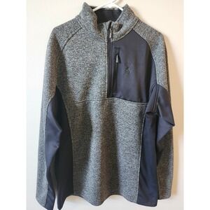 Spyder 1/4 Zip Pullover Sweatshirt Men's Size XL Gray and Black